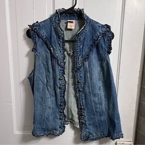 Faded Glory Blue Denim Vest